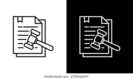 Design do Conjunto de Ícones Brancos do Regulamento