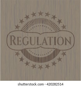 Regulation wooden emblem