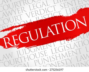 Regulation Word Cloud Concept Stock Vector (Royalty Free) 275256197 ...