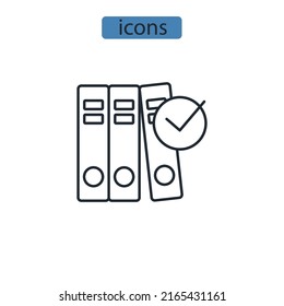 Regulations icons  symbol vector elements for infographic web