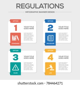 Regulations Infographic Icons
