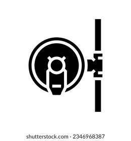 regulator gas service glyph icon vector. regulator gas service sign. isolated symbol illustration