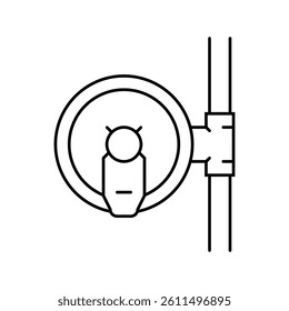 regulator gas service line icon vector. regulator gas service sign. isolated contour symbol black illustration