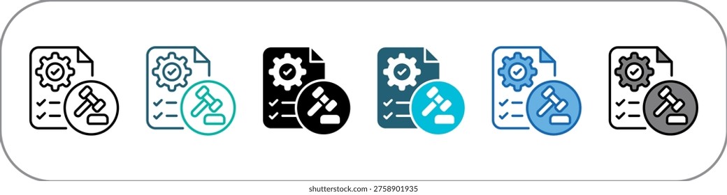 Regulator Icon Pack Multistyle Illustration