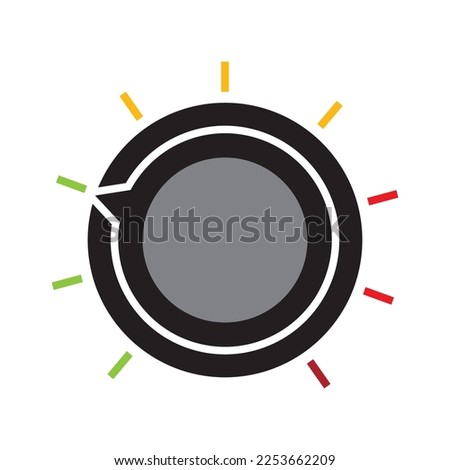 Regulator Icon. Tuner, Switcher Symbol vector illustration design