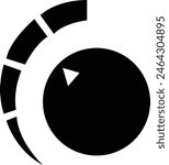 regulator knob vector icons. Switch or tumbler. Level volume control. Vector, volume level knob and round controller. Control knob. Linear flat volume level buttons, on transparent background.