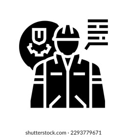 regulator scientist worker glyph icon vector. regulator scientist worker sign. isolated symbol illustration