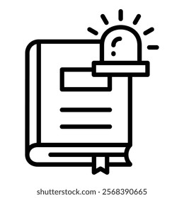 Regulatory Beacon Icon Element For Design