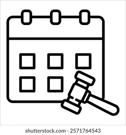 Regulatory Calendar Icon Element For Design