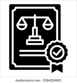 Regulatory Compliance Icon Element For Design