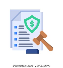 Icono de cumplimiento normativo Ilustración vectorial plana