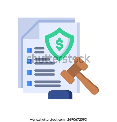 Regulatory Compliance Icon Flat Vector Illustration