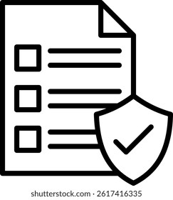 Regulatory Compliance Icon Line Vector Illustration