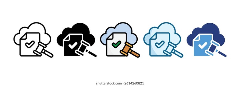 Regulatory Compliance Icon Set Multiple Style Collection