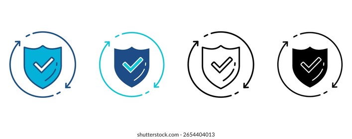 Regulatory Compliance Icon Set With Multiple Styles. Vector Illustration