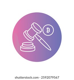 Regulatory compliance vector stock illustration for blockchain governance.