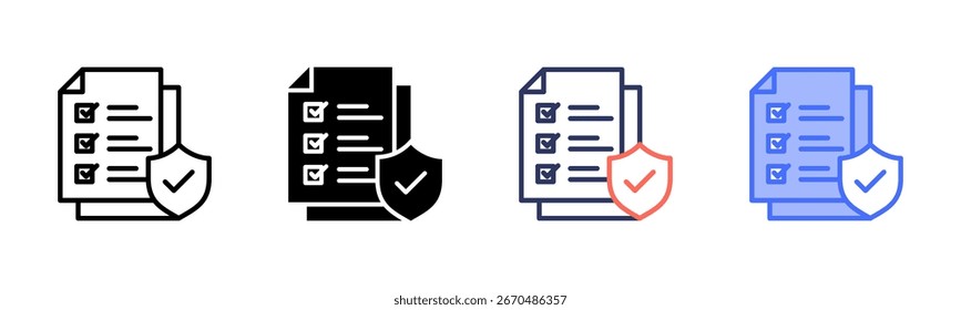 Regulatory icon set multiple style collection