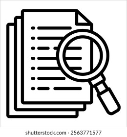Regulatory Inspection Icon Element For Design