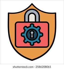 Regulatory Lock Icon Element For Design