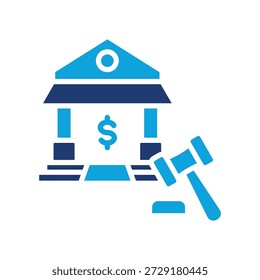 Regulatory Office Icon Mixed Vector Illustration