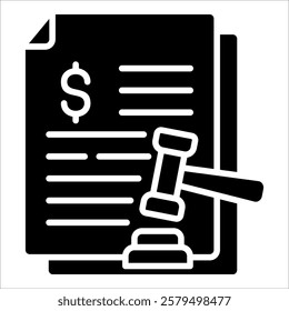 Regulatory Penalties Icon Element For Design