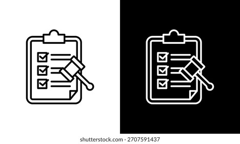 Informes regulatorios Diseño de conjunto de iconos blancos