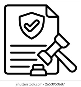 Elemento De Ícone De Proteção Normativa Para Design