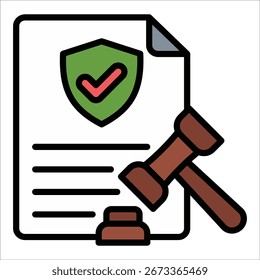 Elemento De Ícone De Proteção Normativa Para Design