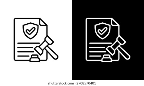 Regulatorischer Schild mit Symbolsatz