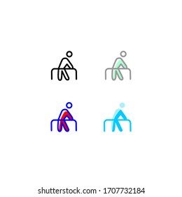 rehab icon set. flat, simple, outline, color. healthcare and medical icon.