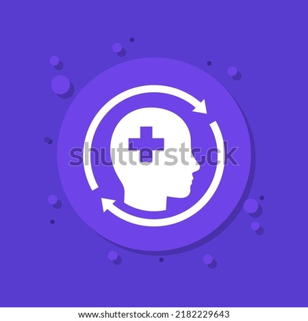 Rehab or recovery icon, vector