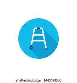 Rehabilitation icon. Medical recovery flat symbol.