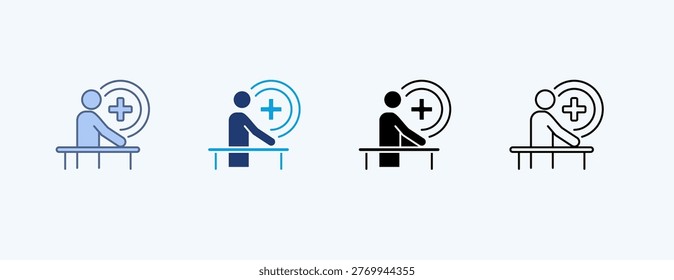 Rehabilitation Program Multiple Icon Illustration Vector