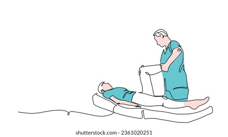 Rehabilitation therapy  massaging