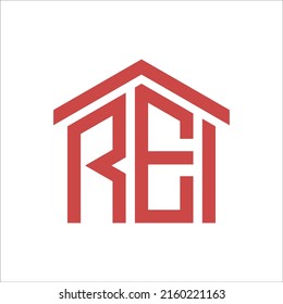 REI Letter Home Logo Design