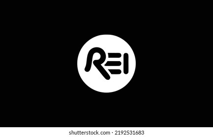  REI Letter Initial Logo Design Template Vector Illustration 