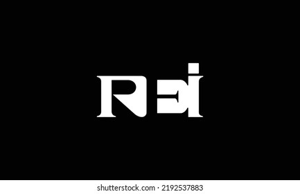  REI Letter Initial Logo Design Template Vector Illustration 