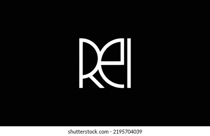  REI Letter Initial Logo Design Template Vector Illustration 