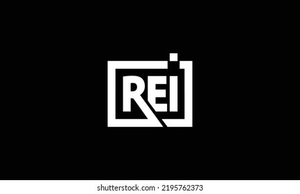  REI-Letter Initial Logo Design Template Vektorgrafik 