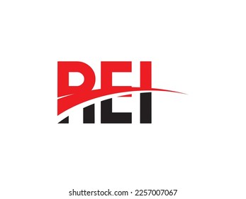 REI Letter Initial Logo Design Vector Illustration