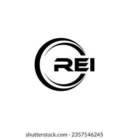 REI Logo Design, Inspiration for a Unique Identity. Modern Elegance and Creative Design. Watermark Your Success with the Striking this Logo.