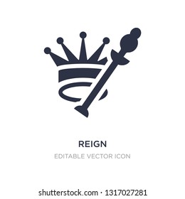 reign icon on white background. Simple element illustration from Shapes concept. reign icon symbol design.