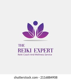 The Reiki Expert Reiki Coach And Wellness Service Logo Design