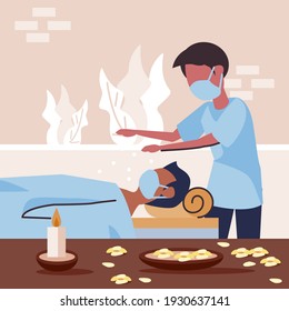 Reiki Therapy, Alternative Medicine Illustration People Alternative Lifestyle