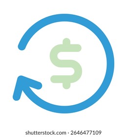 reimbursement duo tone icon editable vektor