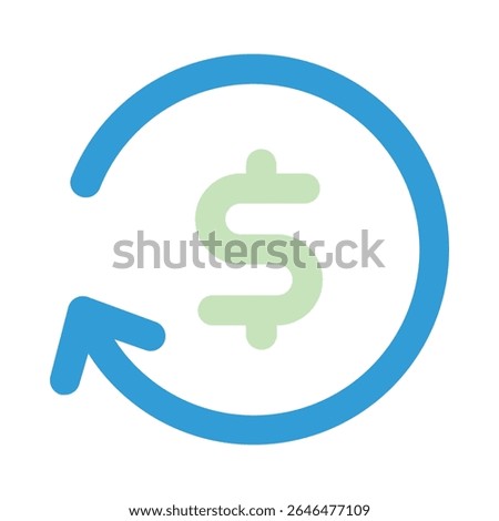 reimbursement duo tone icon editable vektor