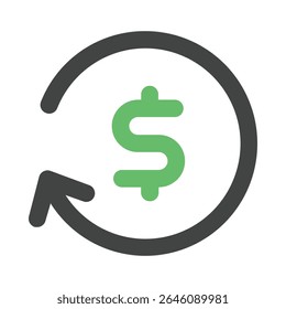 reimbursement flat icon editable vektor