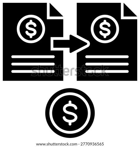 Reimbursement Form Icon Vector Illustration For Design.