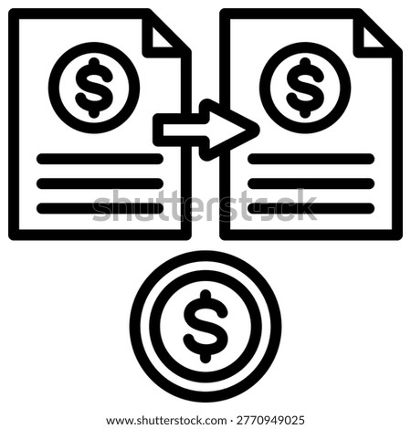 Reimbursement Form Icon Vector Illustration For Design.