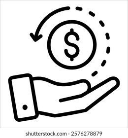 Reimbursement Icon Element For Design